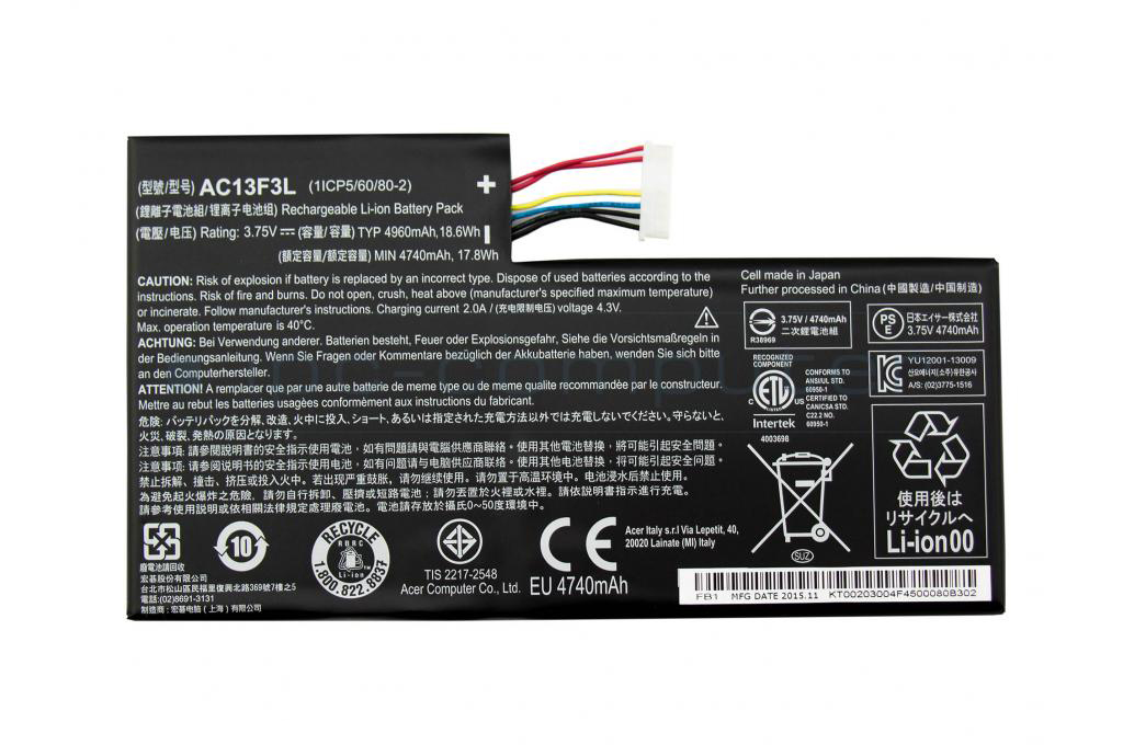 Akku für Acer AC13F8L